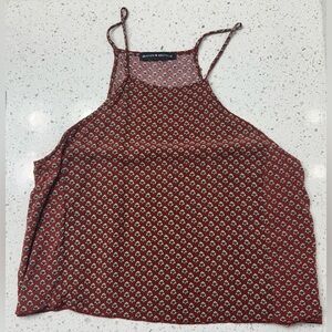 Brandy Mellville Women's Red Floral Camisole